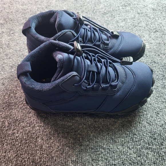 Navy Blue Ankle Boots Water Shoes Quick Lace Up Size EU 37 US6.5 Womens US 5 Men - Picture 1 of 11